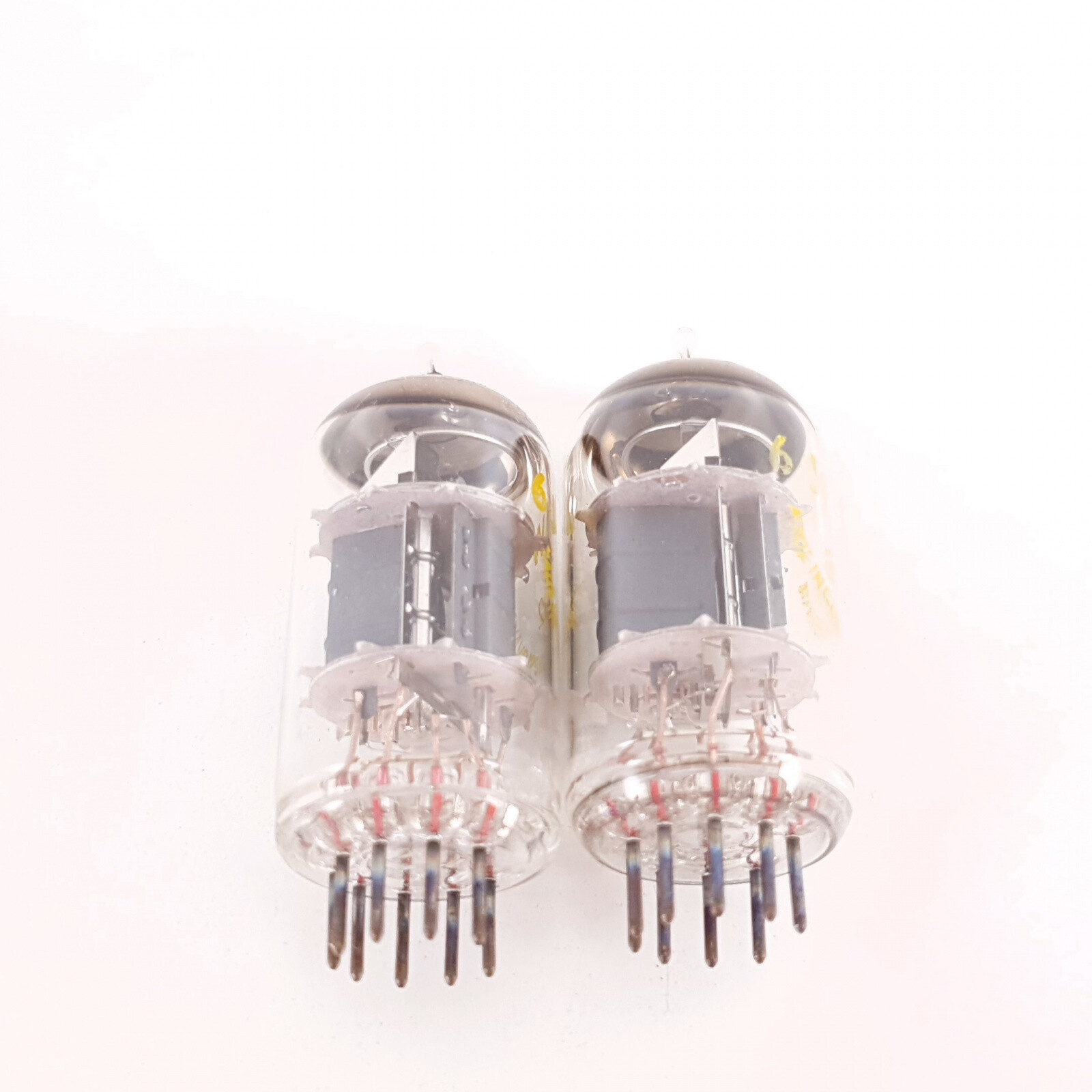 2 X ECF802 / 6JW8 TESLA TUBE. COPPER RODS. MATCHED PAIR. 2. CH114