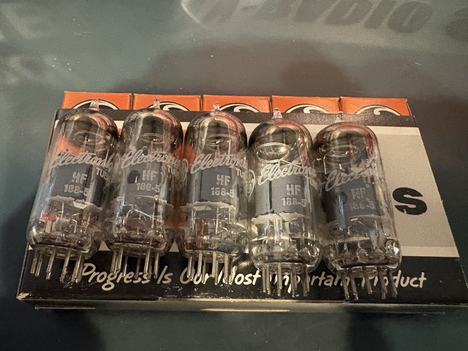 Sleeve Of 5 GE 6EJ7 EF184 Vacuum Tubes HICKOK Tested NOS NIB. Same 1972 Dates 🧱