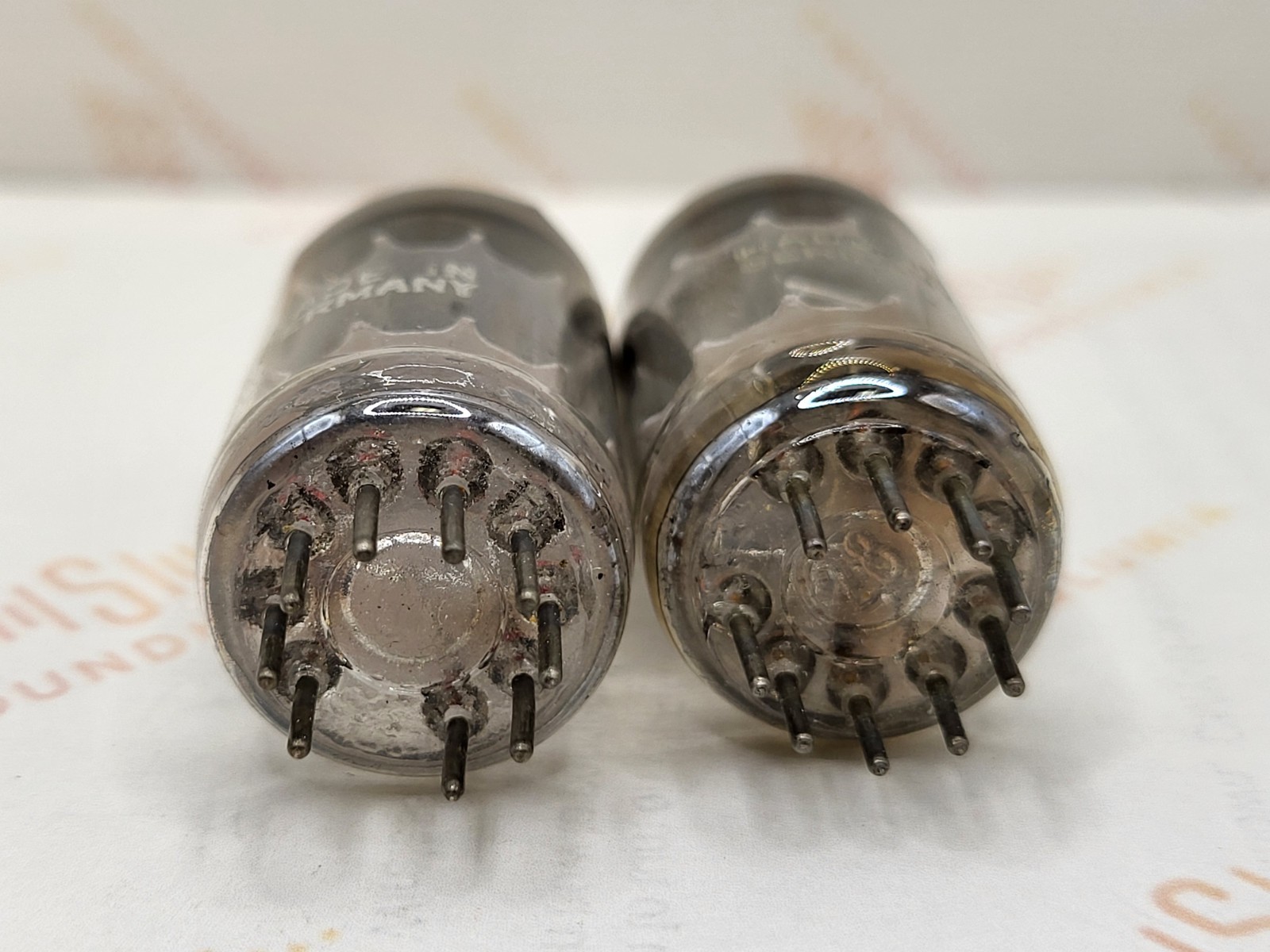 Siemens ECC82 12AU7 Chrome Plates O-getter – Munich 1962 Same Code – Near NOS