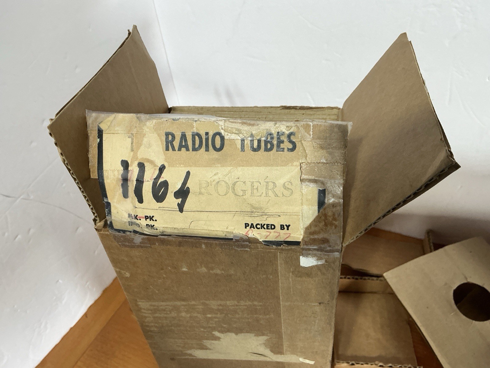 BIG TUNGAR Rectifier Bulb tube 1164 WORKING ROGERS Canadian Vintage w/ BOX RARE