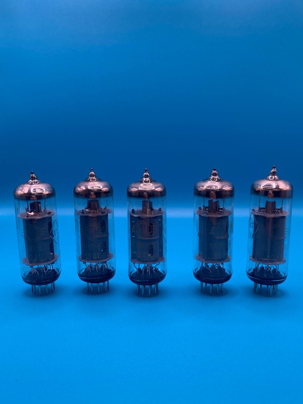 5x 6P1P-EV 6П1П-ЕВ SVETLANA 6P1 Pentode 10/81 NEW NOS Vacuum Tubes