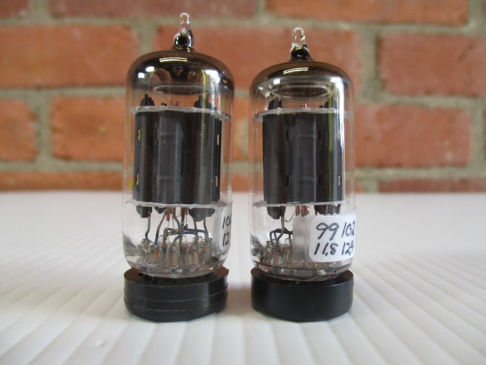 12AU7 ECC82 Vacuum Tubes Matched Pair CVC RCA TV-7 Tested New Old Stock