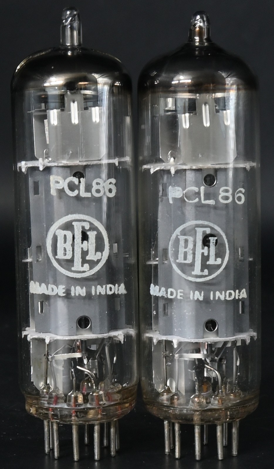 2x BEL PCL86 14V heater version(14GW8 equivalent) Top Ring Getter Made in India