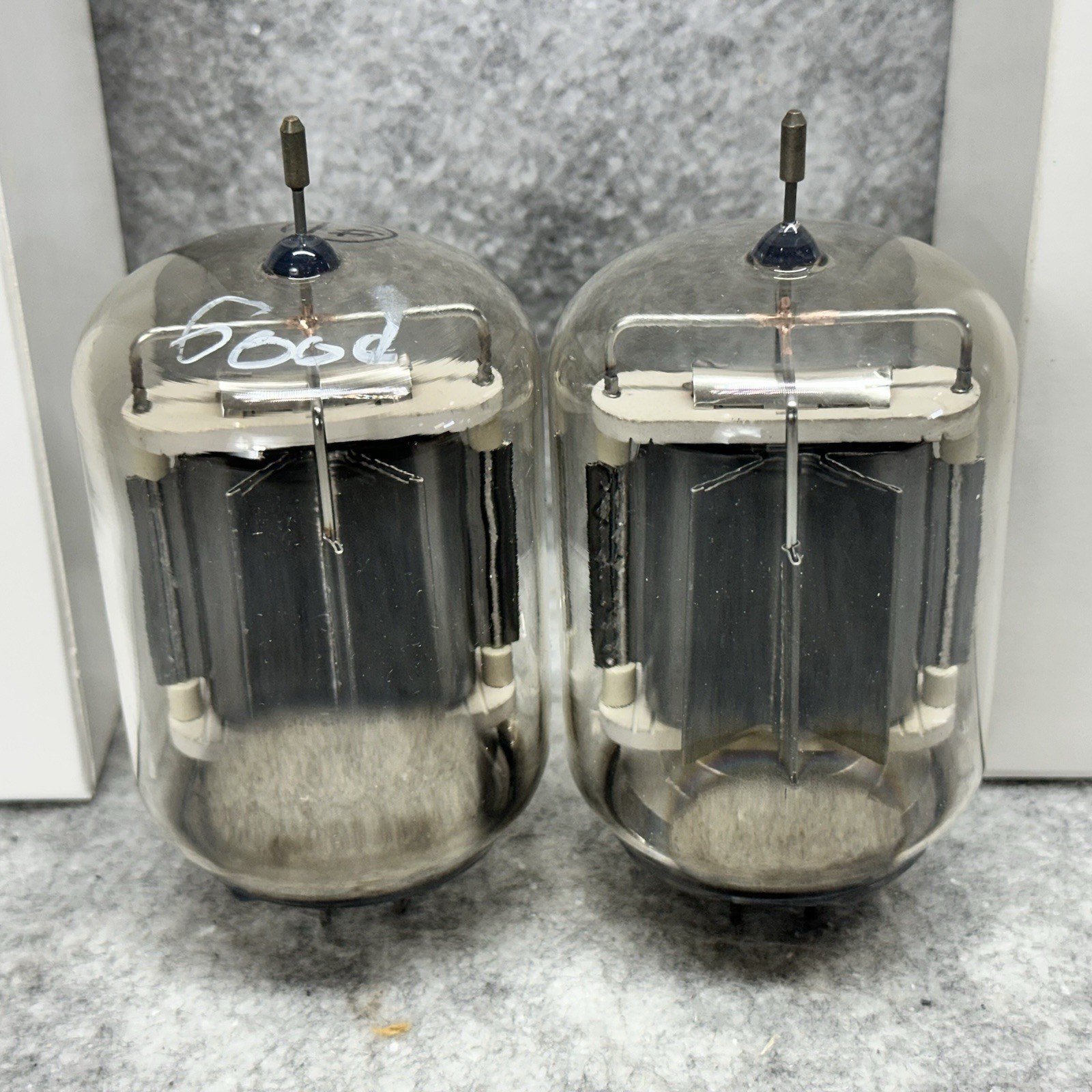 PAIR OF RCA 7094 BLACK PLATE TRANSMITTING TUBES