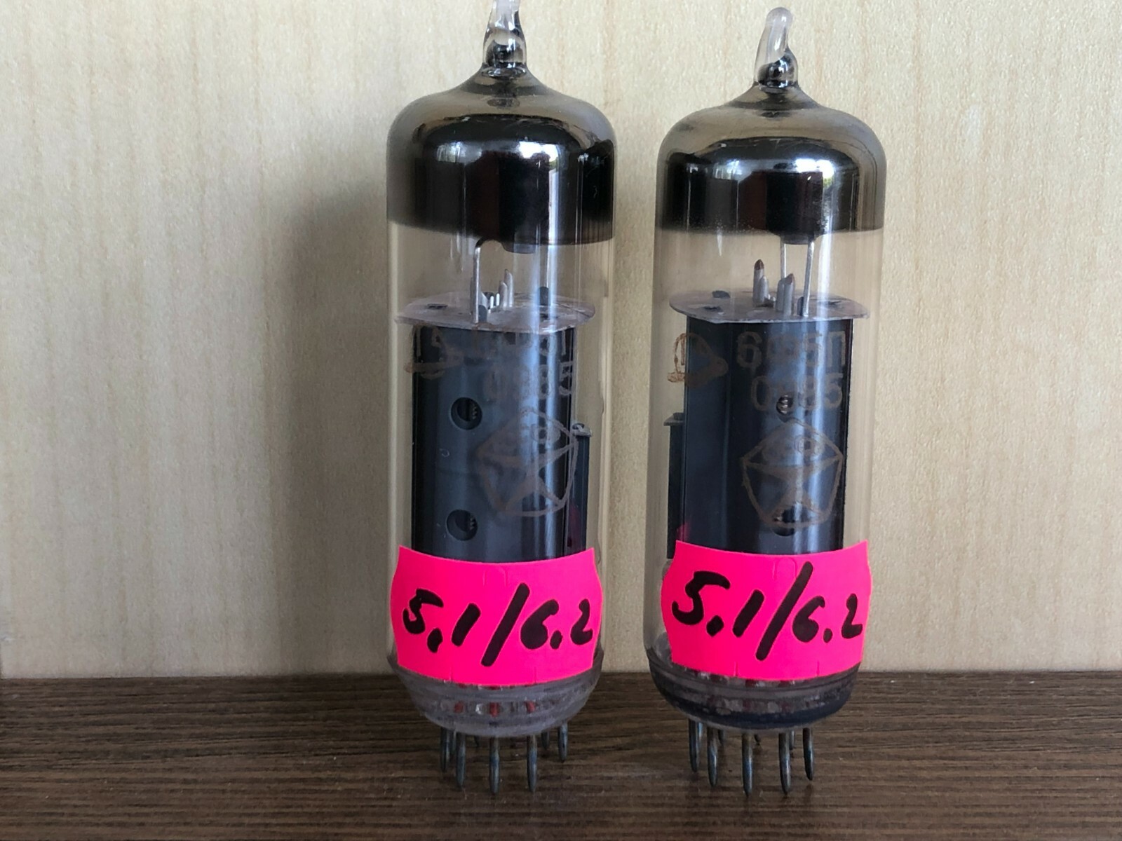 2x 6F5P (6VG8, ECL85) Power Beam Triode-Pentode (NEW, NOS, GOLD) MATCHED PAIR