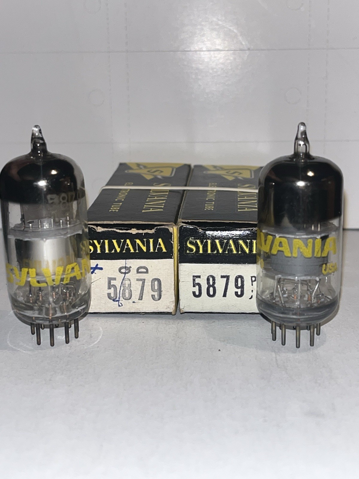 Two(2) NOS/NIB Sylvania 5879 Vacuum Tubes-Matched Pair