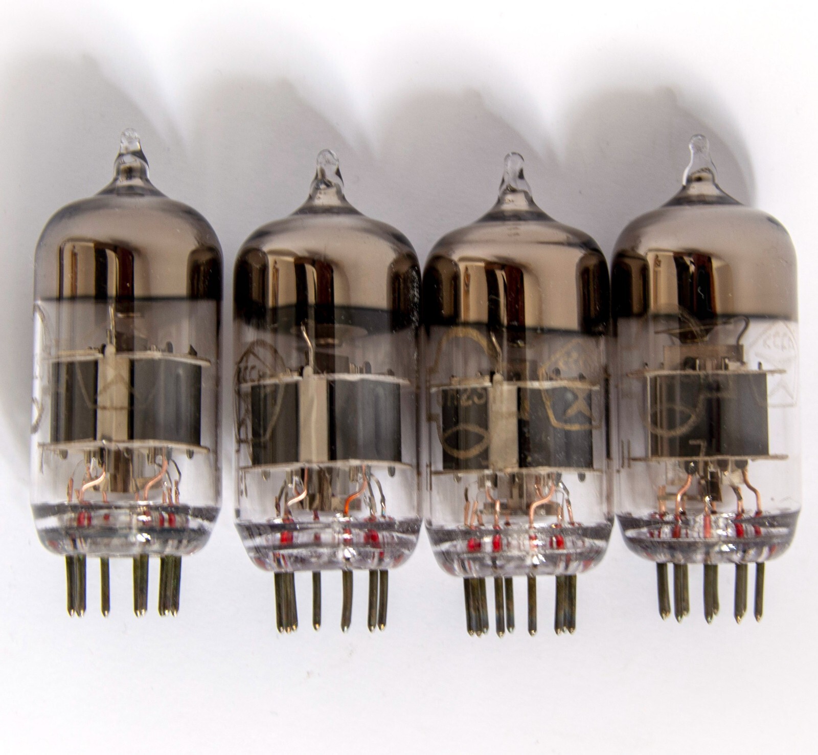 MATCHED QUAD 6N23P Reflektor Holy Grail NOS Vacuum Tubes 1974 SWGP Silver Shield