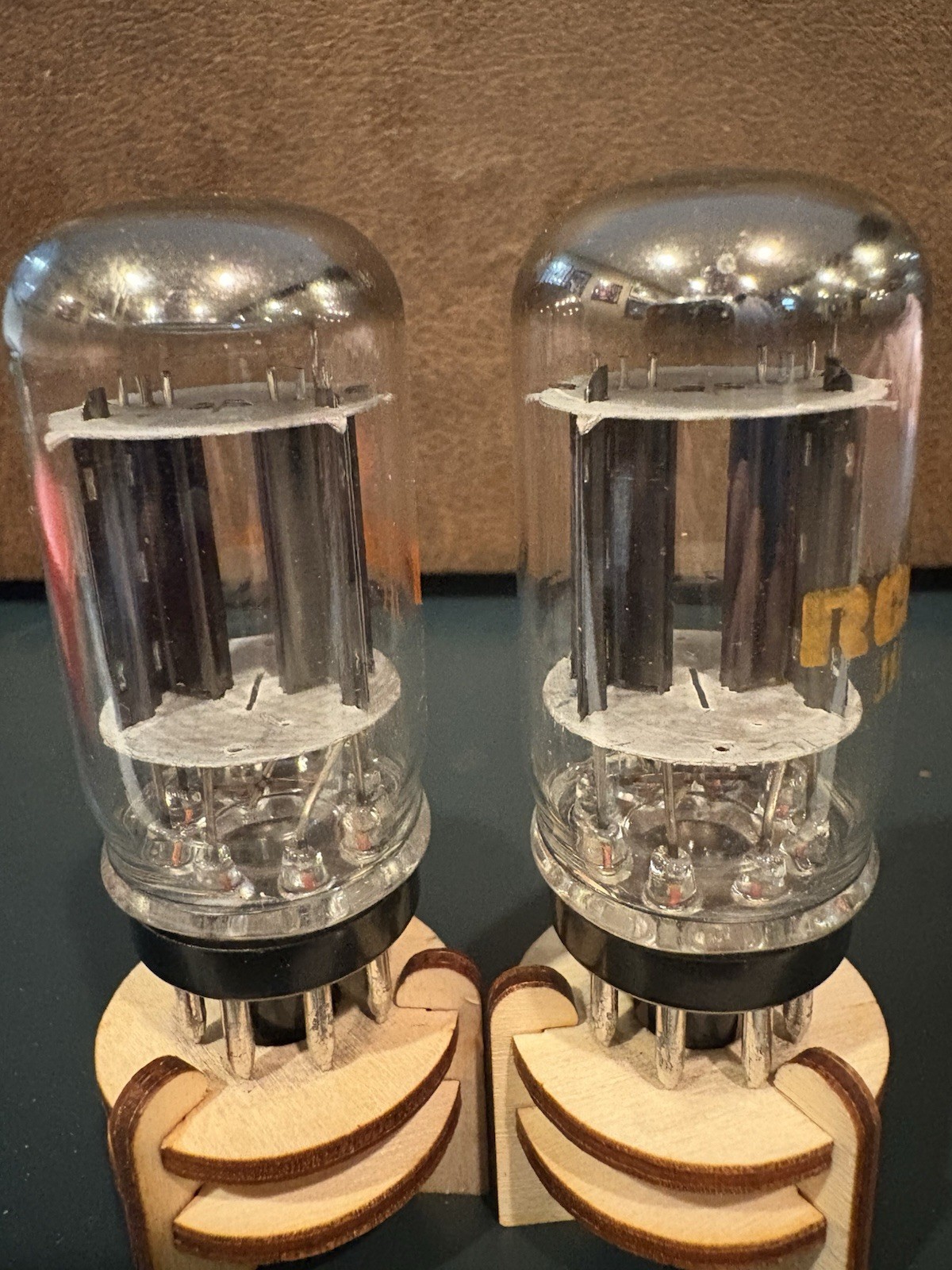 Match Pair Sylvania (RCA) 6SN7GTB Coin Black VPlate Tube TV7&Maxi Test NOS NIB🎶