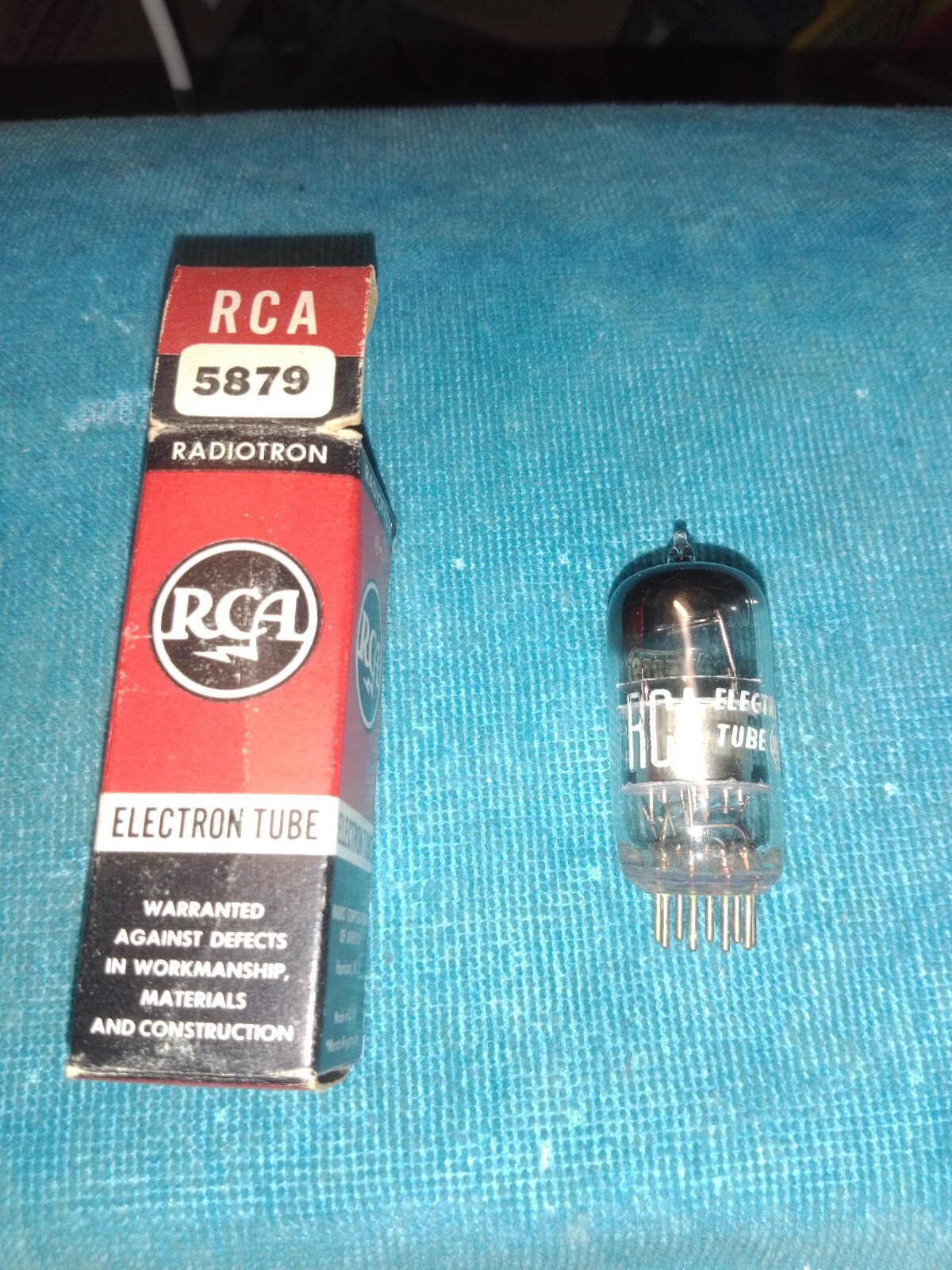 NOS RCA 5879 LOW NOISE 3 MICA AUDIO PREAMPLIFIER TUBE f/ JUKEBOX