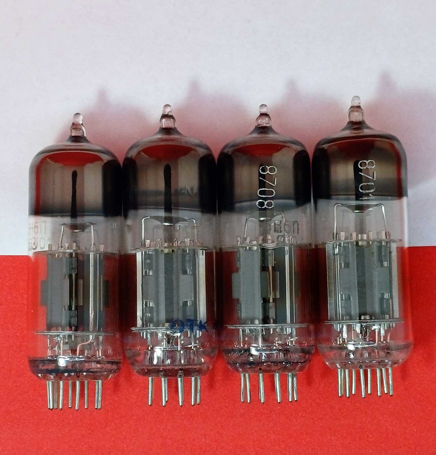 4 pcs. x NEW 6N6P ~ ECC99 / E182CC VINTAGE USSR TUBES -NOVOSIBIRSK ONE YEARS