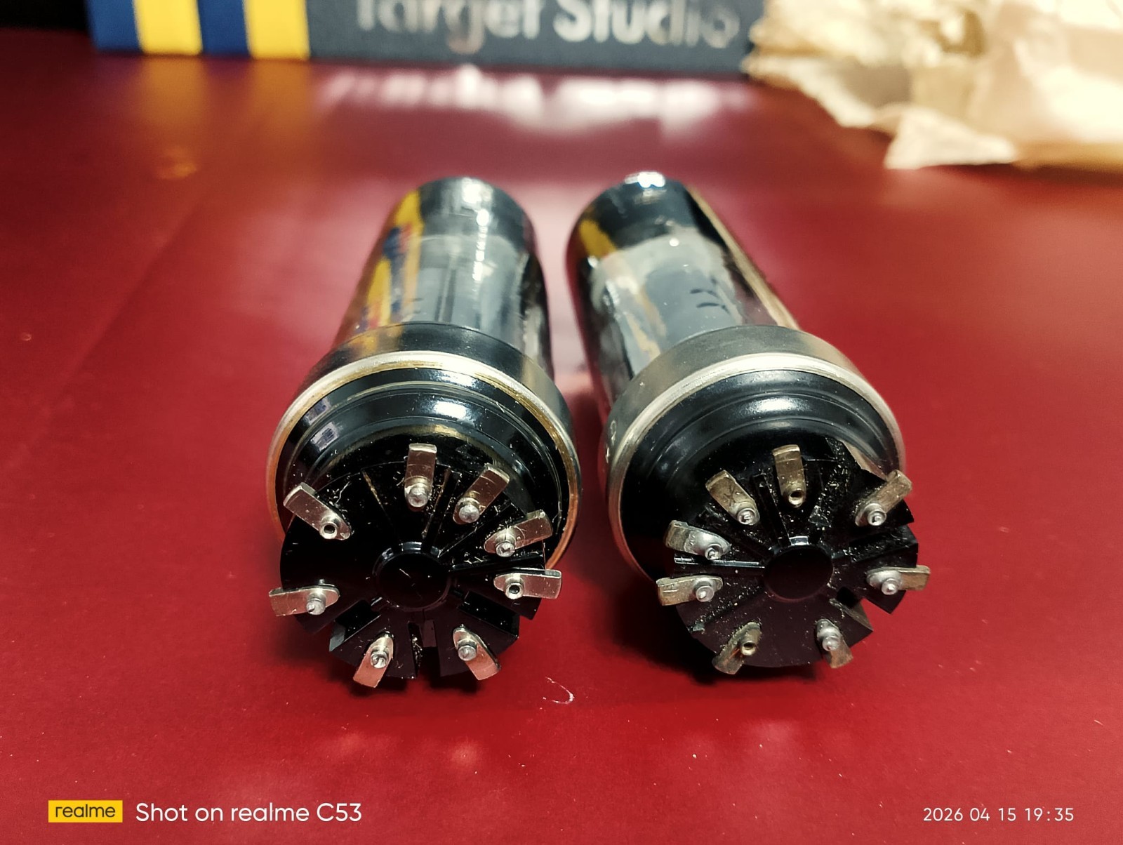 PHILIPS 4699 EL6 (EL34) ’50s PAIR NOS NIB Amplitrex “VACUUM TUBE”