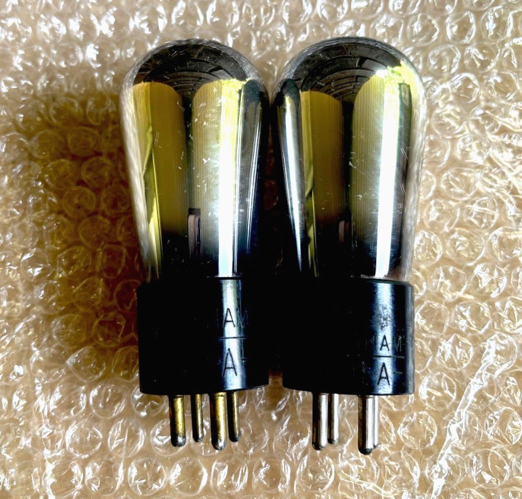 2 CUNNINGHAM CX-301A VACUUM TUBES 01A 301A TEST MATCHED