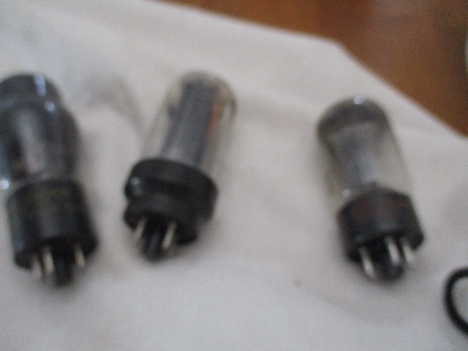 vintage radio bulb lot philco usa ge electronic tube set of 3 non working?