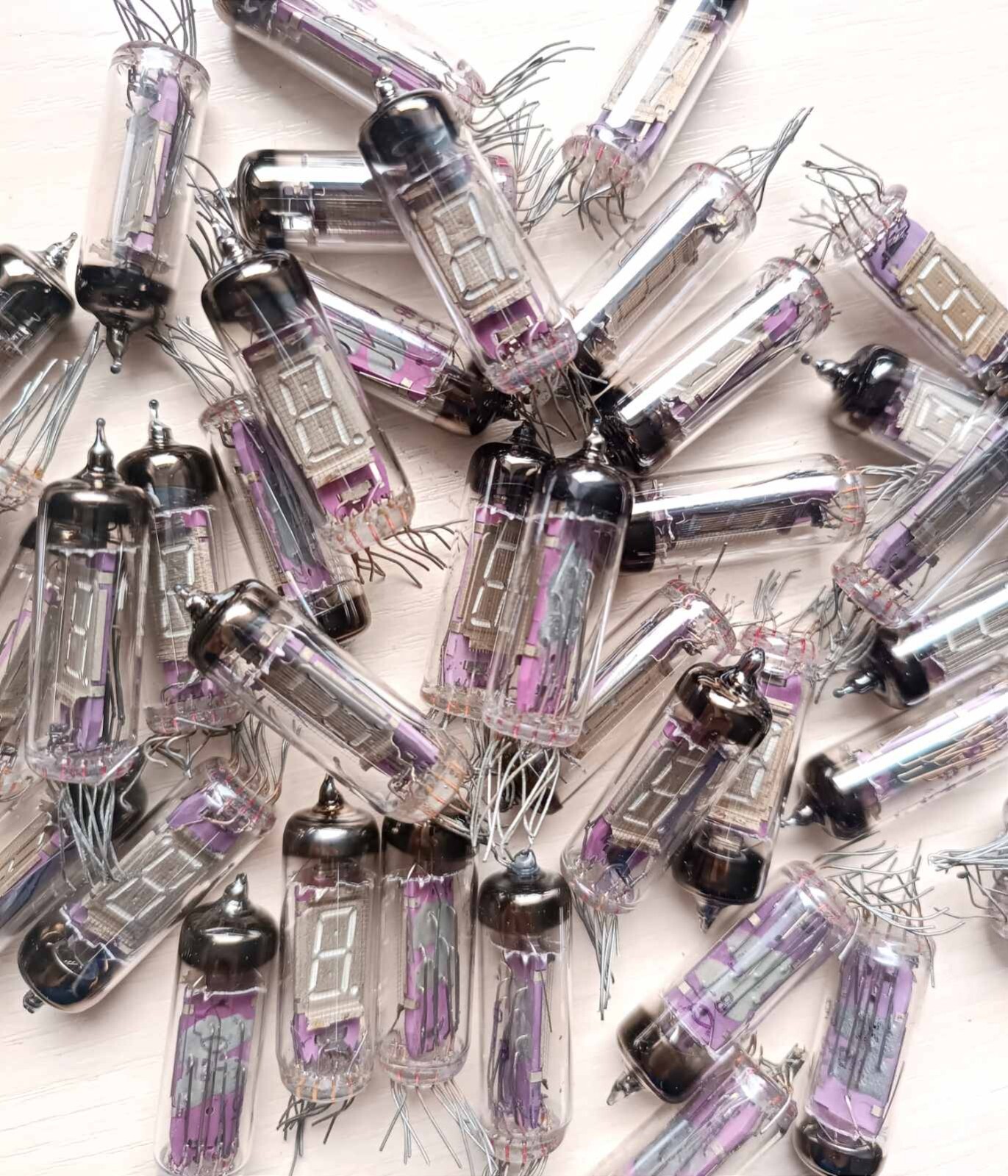10 pcs IV-6 VFD Tube DIGIT DISPLAY NIXIE CLOCK luminescent indicator USED #1