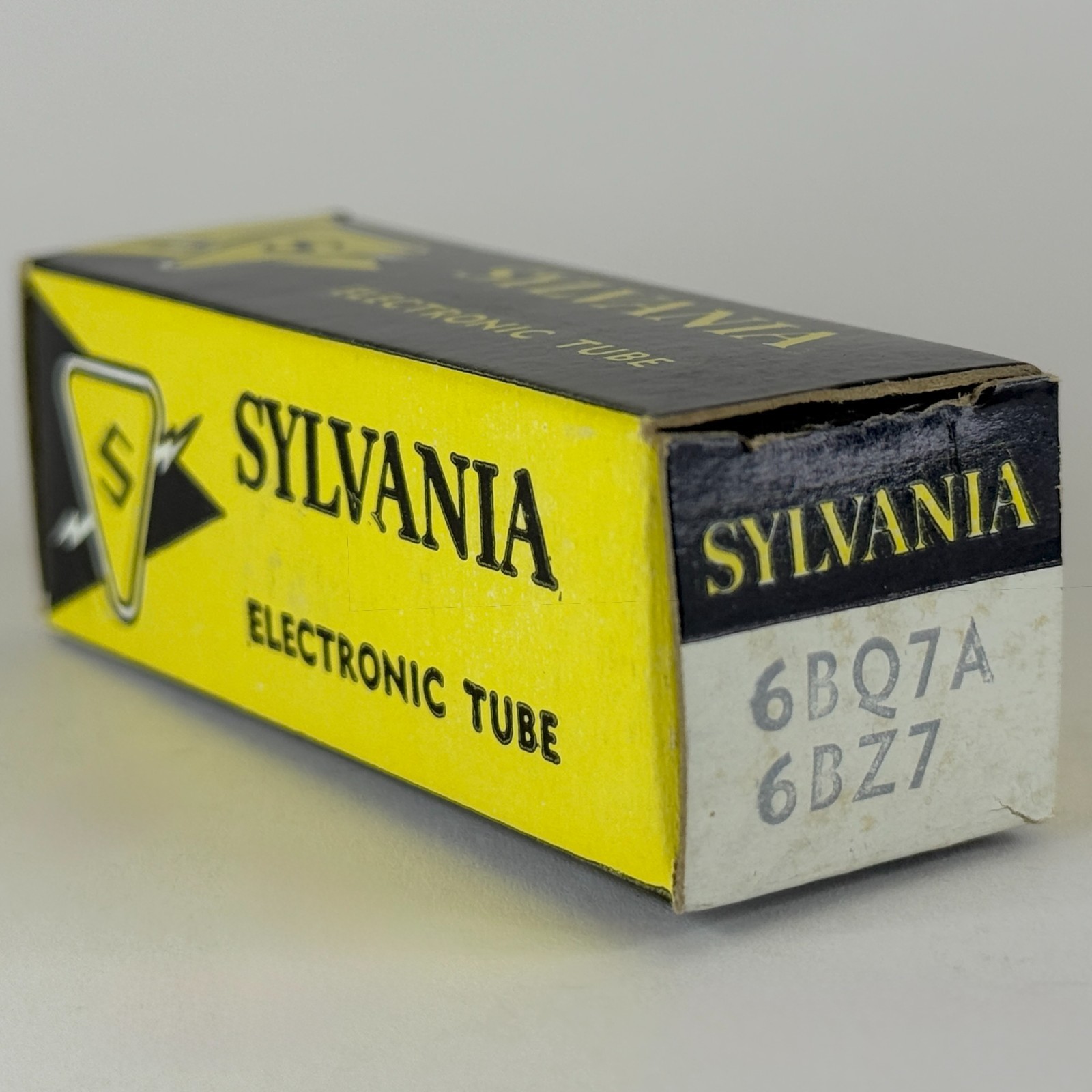 (1) Tested 1966 Sylvania 6BQ7A 6BZ7 Tube with Box Code aj AAB 6BQ7 A Twin Triode
