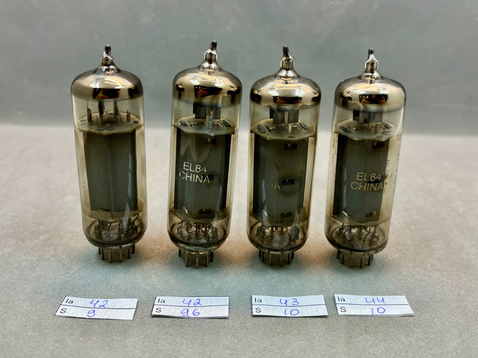 4 PCS EL 84 UNUSED VACUUM TUBE CHINA TESTED