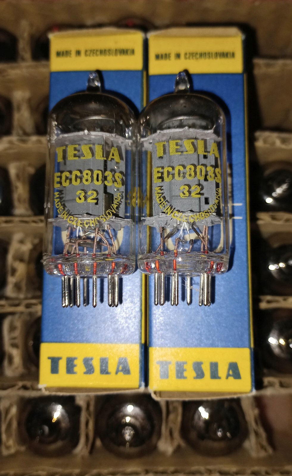 2 x Tesla ECC803S 12AX7 ECC83 Tubes
