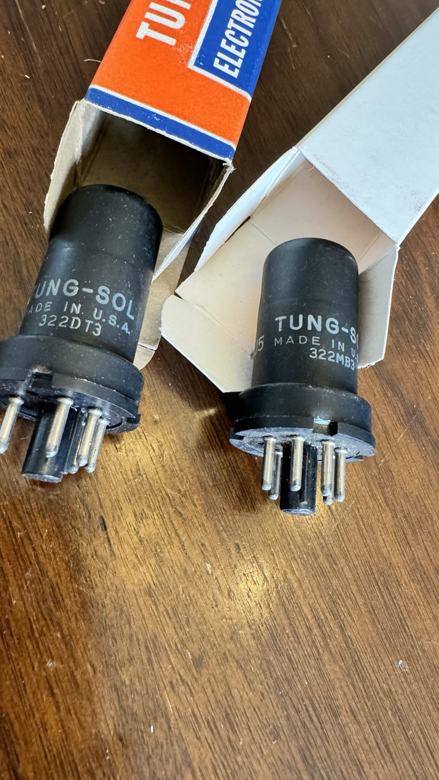 Matched Pair NOS 6J5 Vt-94 Tube Metal Audio Tubes