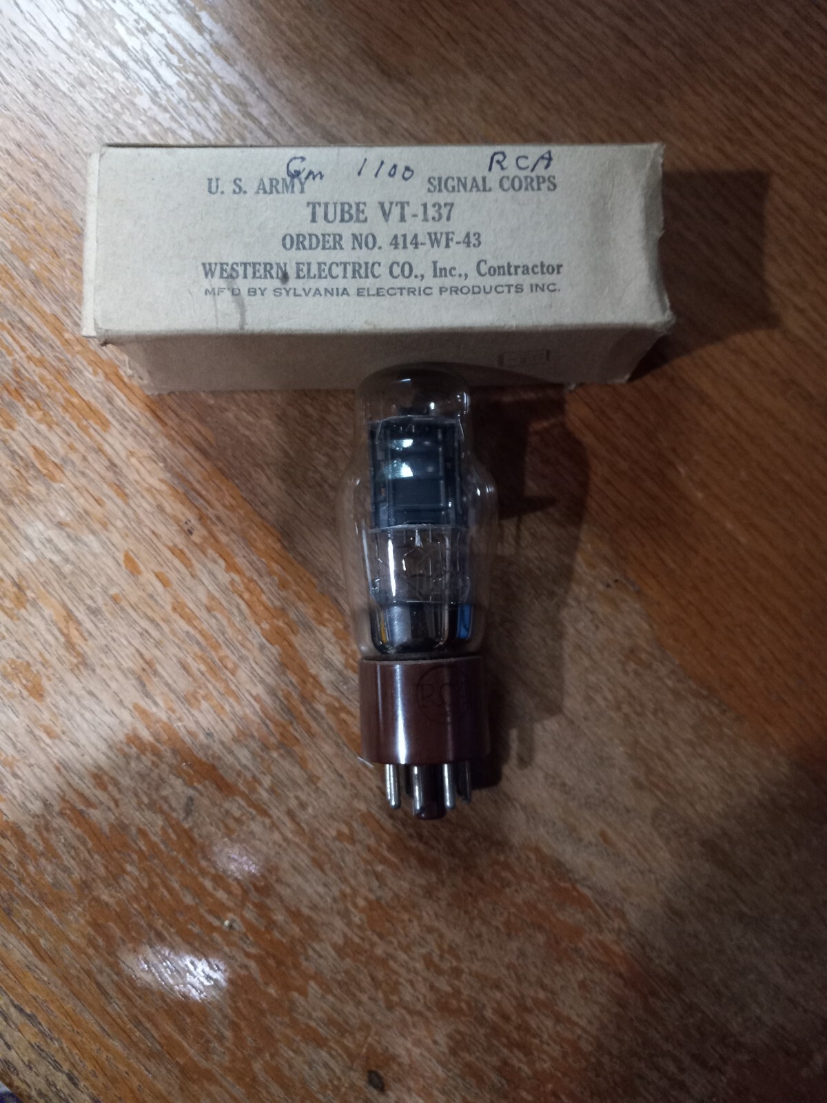 1 NOS JAN RCA 1626 VT-137 Tube, Gm Tested