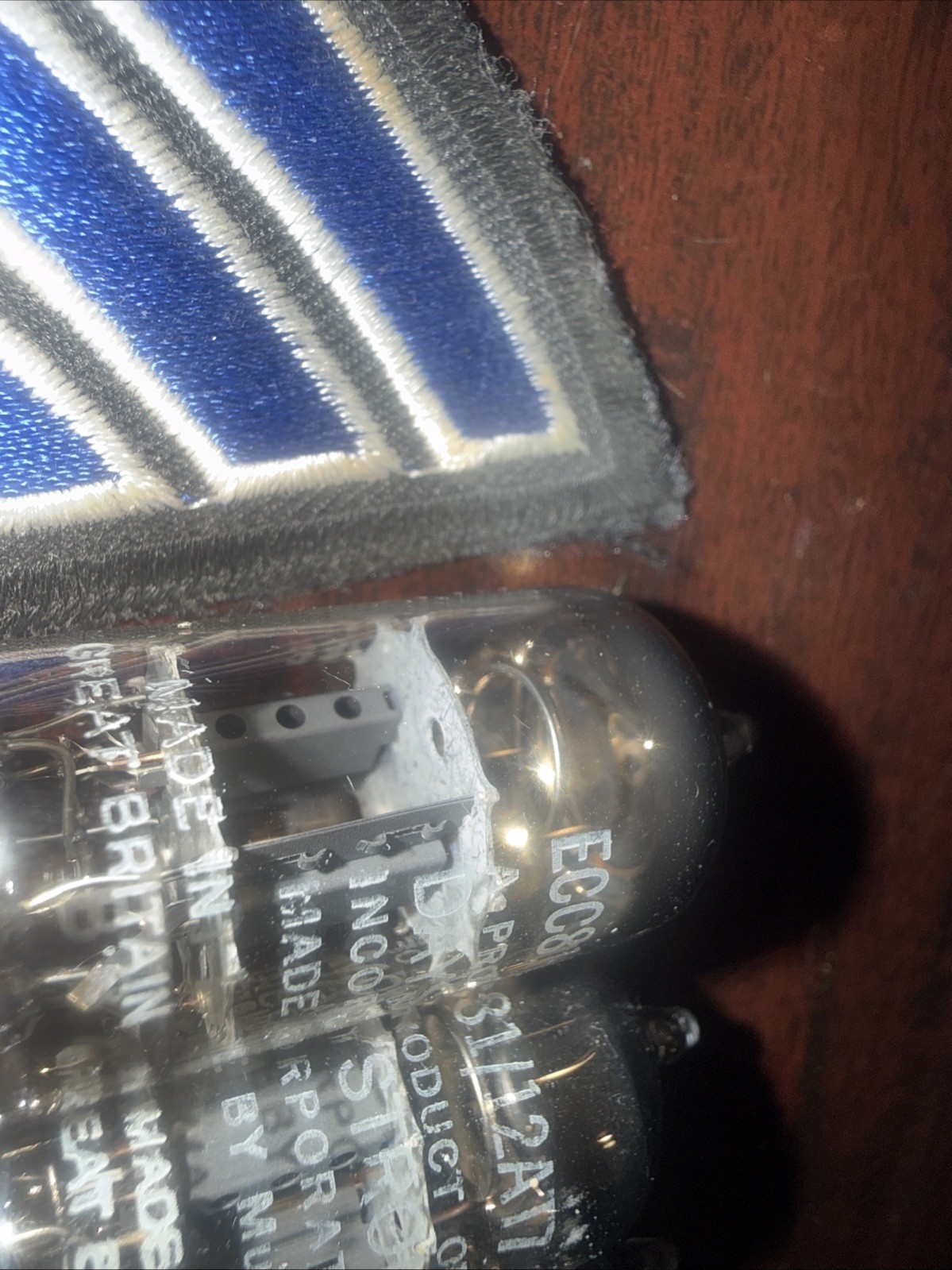 THREE Mullard 12AT7/ECC81 O-Getter Made in England Used Tested