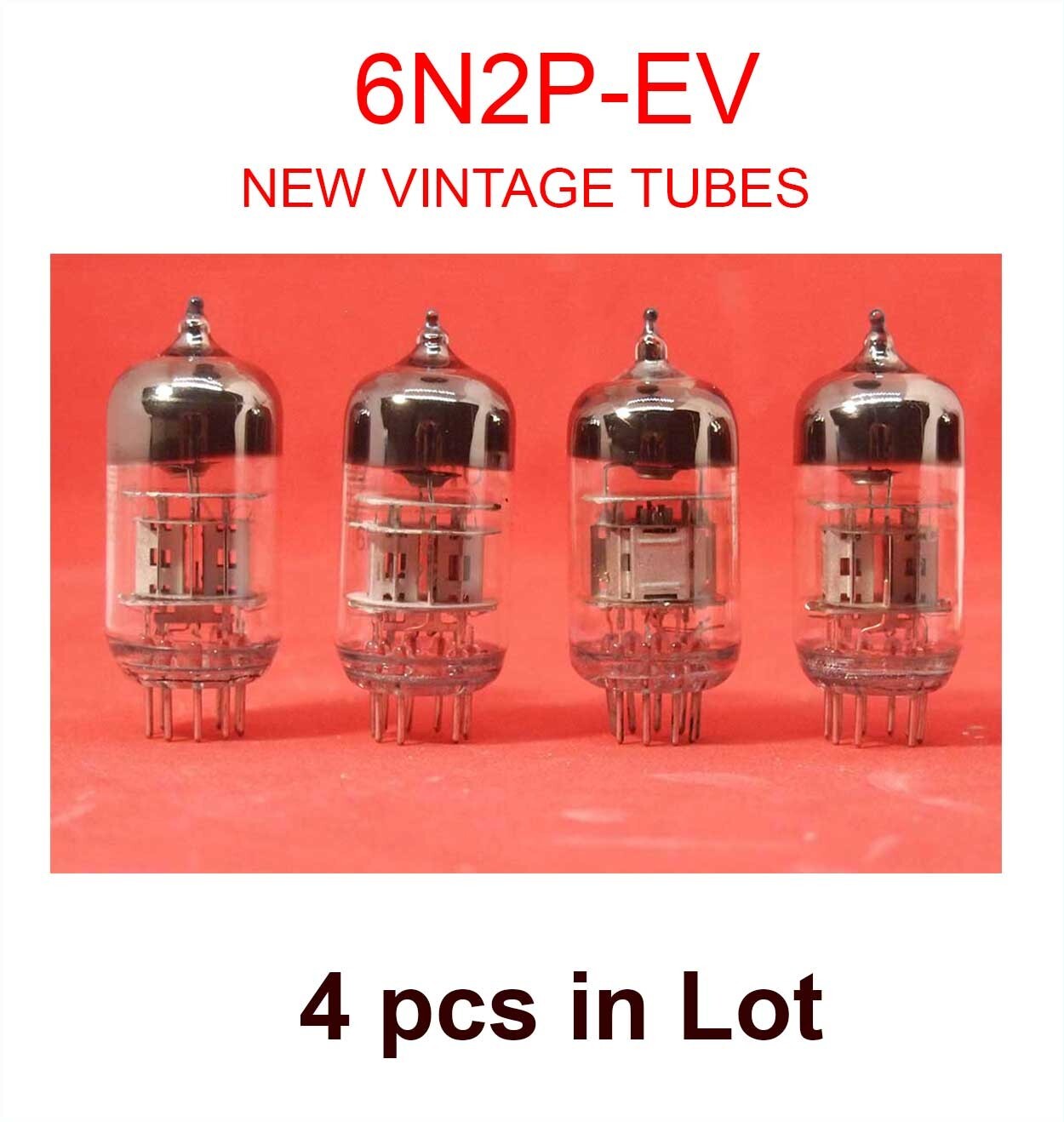 + 4 pcs. NEW 6N2P-EV 6Н2П-ЕВ (Е) USSR vintage TUBES (heater 6v) ~ ECC83~12AX7