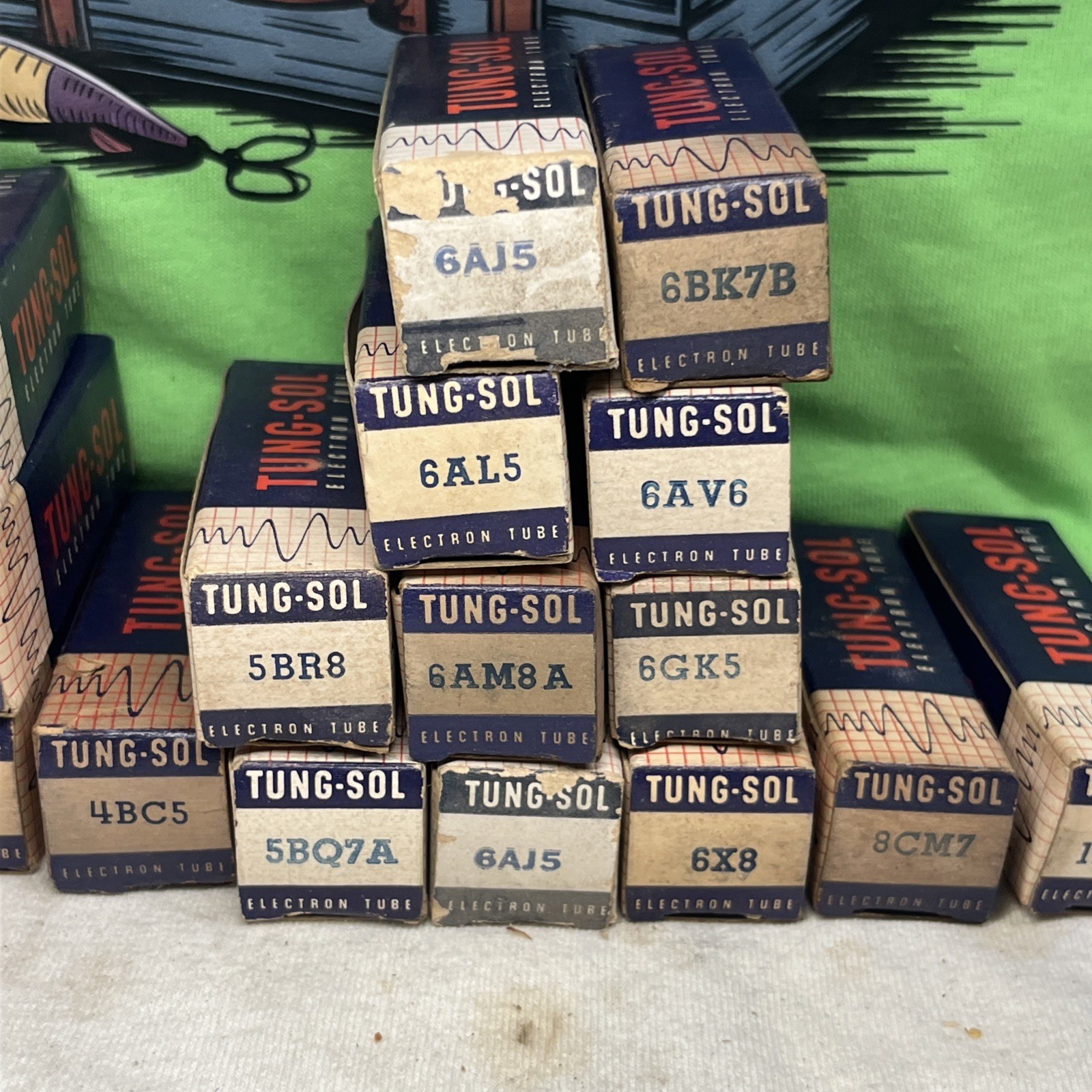Lot of 18 Vintage TUNG-SOl Vacuum Tubes NOS Free Ship