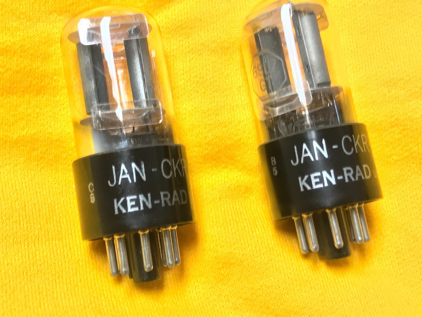 Pair JAN-CKR-6SL7gt Ken-Rad Tubes Strong Matched Pair VT-229 4-Mica