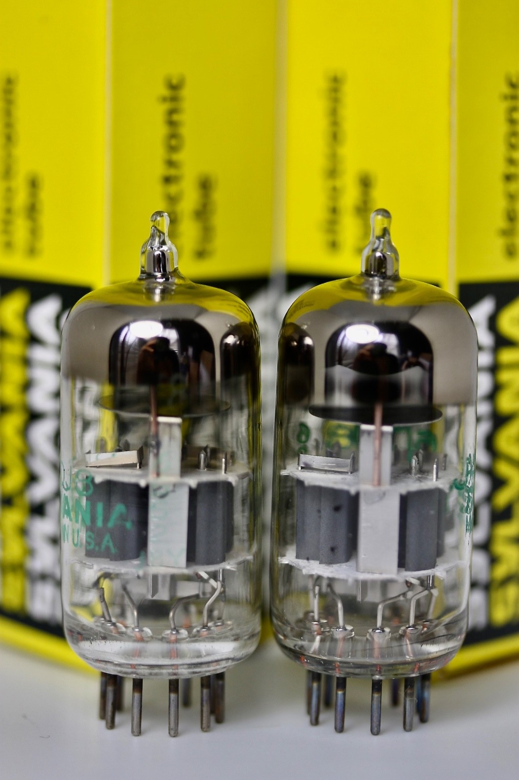6DJ8 ECC88 6N23P SYLVANIA JAN MATCHED NOS PAIR TUBES LOW-NOISE TESTED ARC SP10