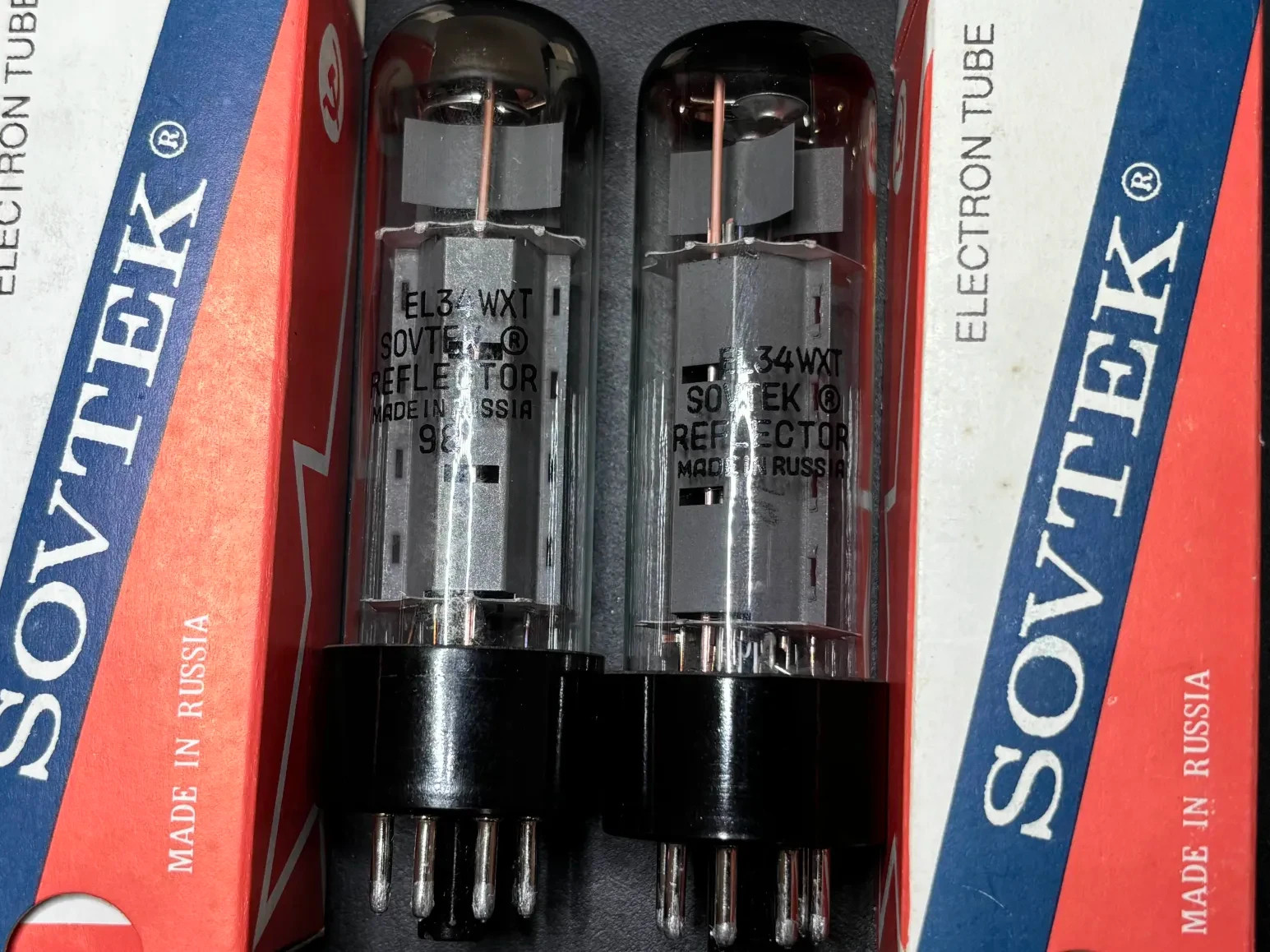 Sovtek EL34WXT Matched Pair Vintage Vacuum Tubes Tested NOS Quality 102% GM