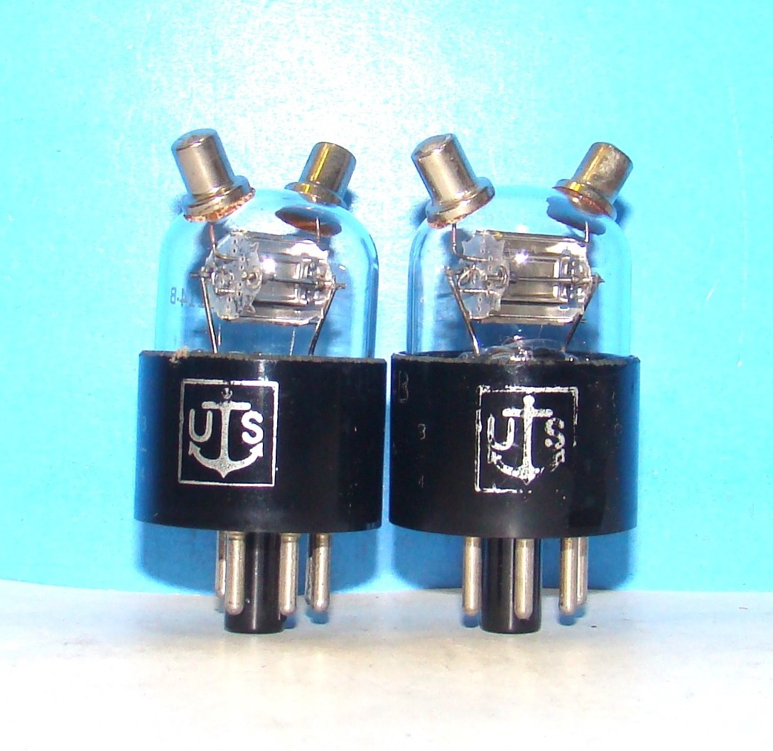 Hytron 114B VT-234 JAN radio audio 2 electron vacuum tube valve display 114-B