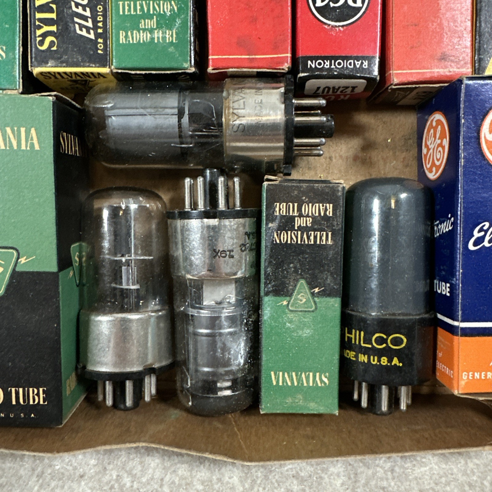 RCA, Sylvania, Zenith, GE Vintage boxed radio Tubes (Parts/Repair)