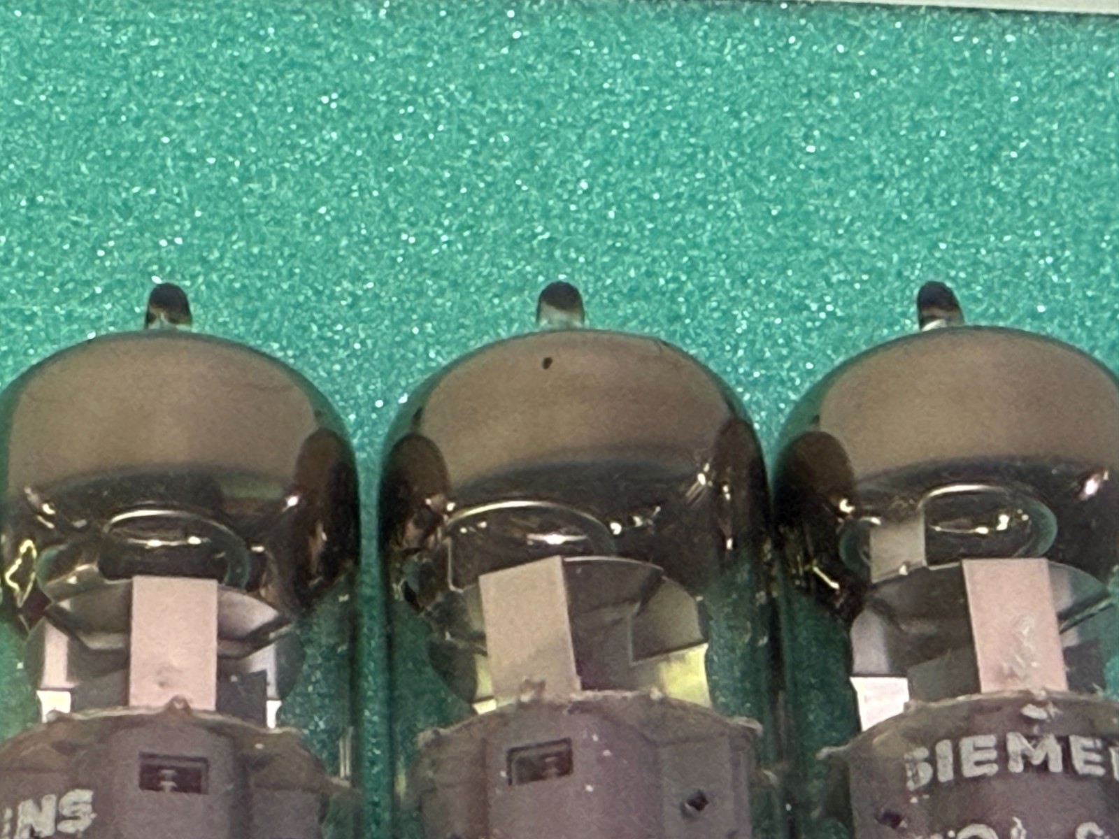 3 x ECL82 Telefunken NOS labeled Siemens, gm matched pair + 1, same batch code