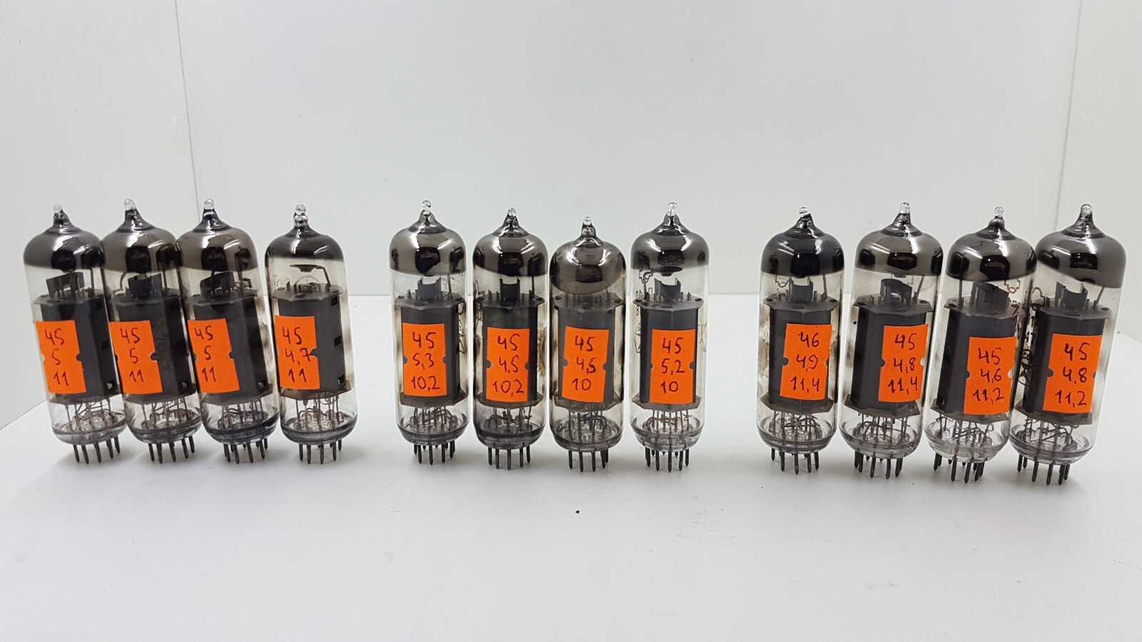 Matched pair 6P14P / EL84M /6BQ5 – USED TESTED TUBE – Vacuum Pentode tubes