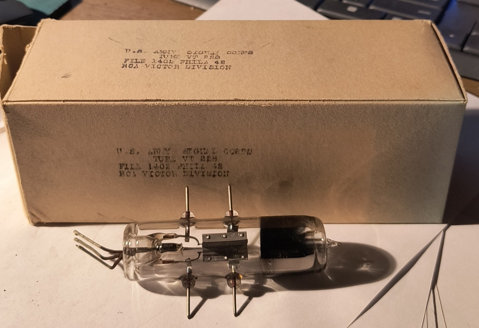 RCA VT-228 TUBE U.S. ARMY