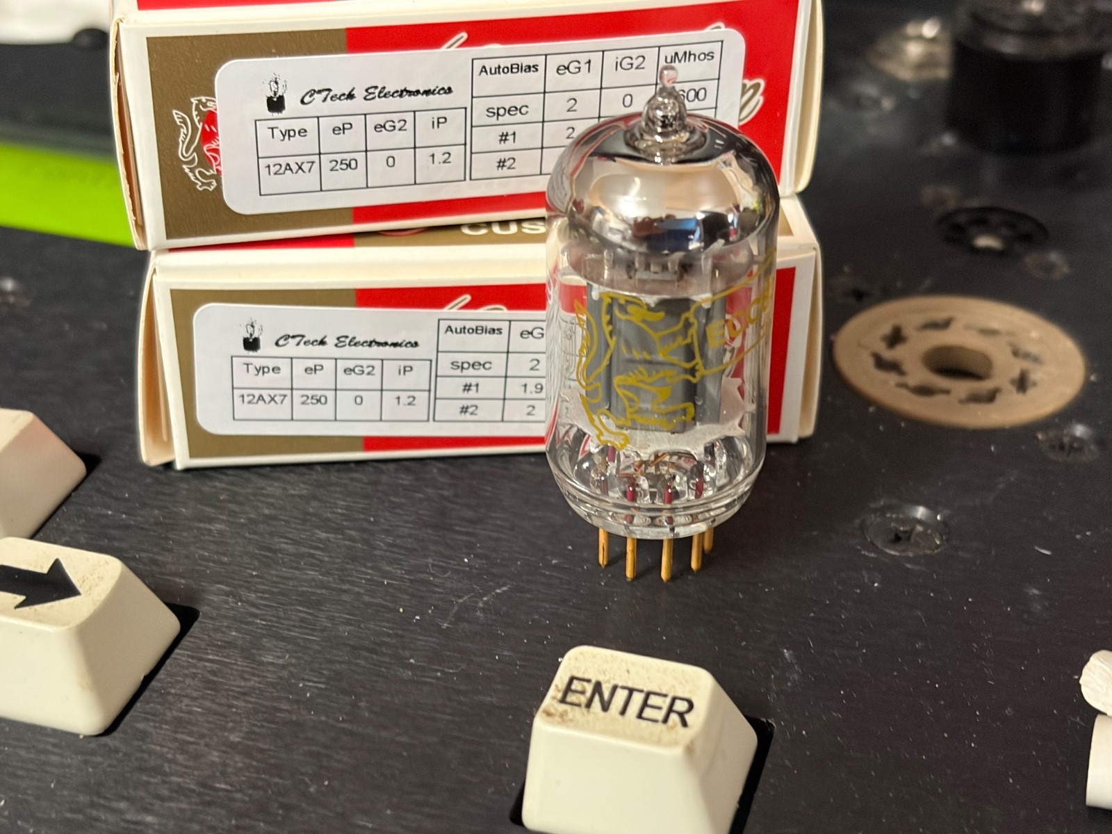Genalex GOLD LION ECC83 12AX7 Amplitrex Super Platinum Matched Pair -Marantz