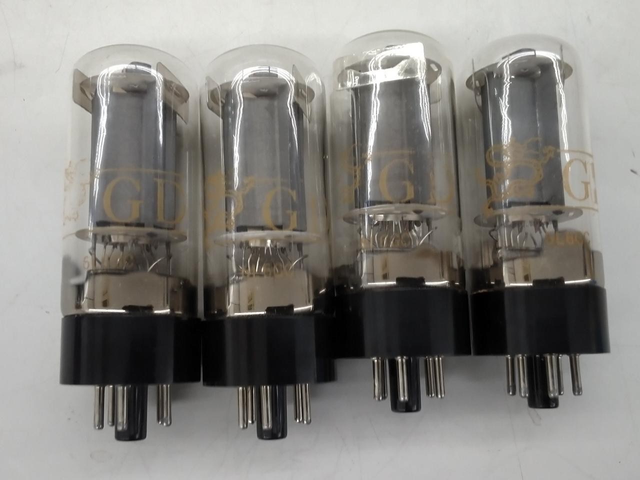 Golden Dragon 6L6GC Matched Quartet Vacuum Tubes Used
