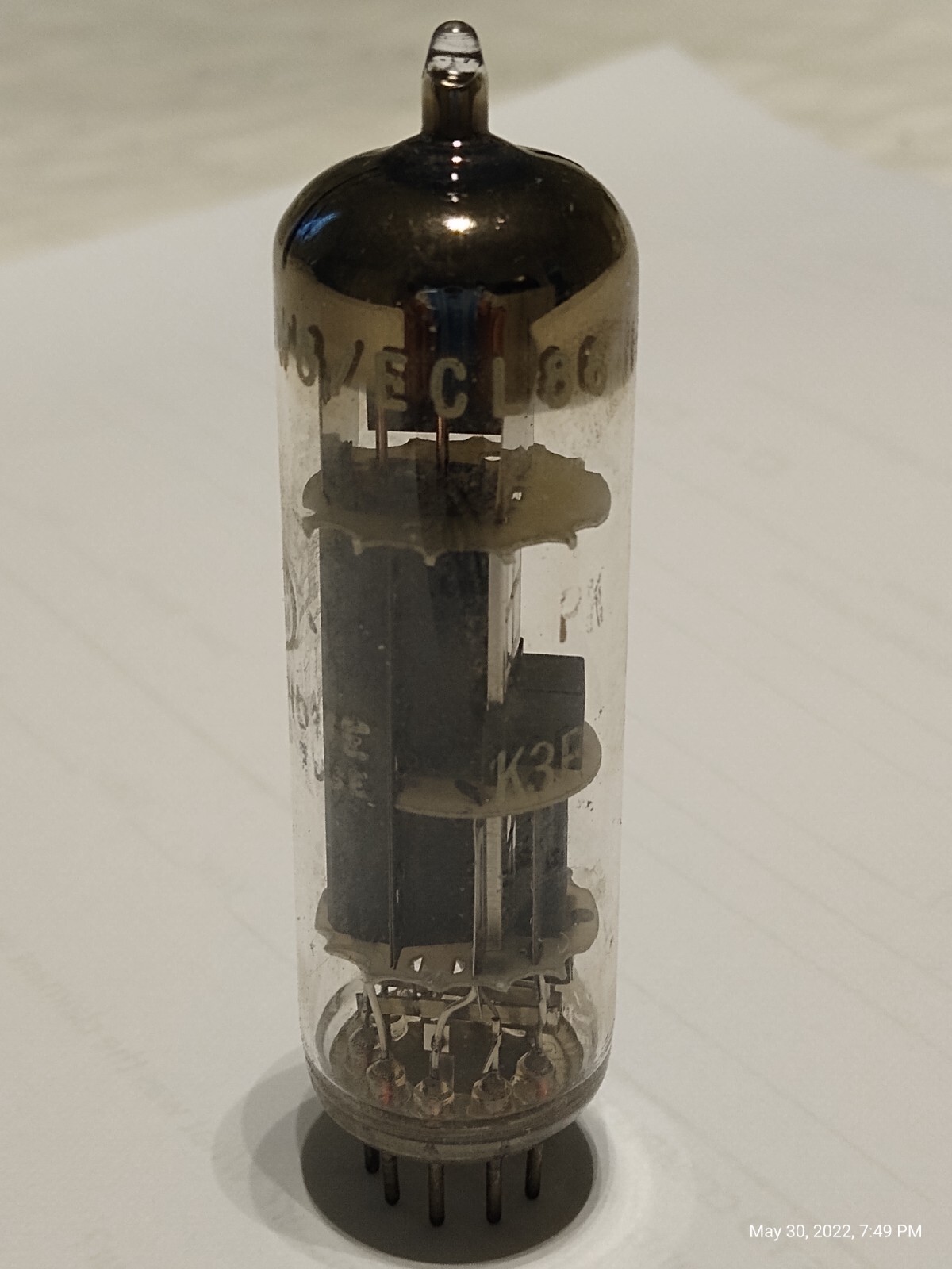 One Vintage Electrohome 6GW8/ECL86Electronic Vacuum Tube Made in Holland