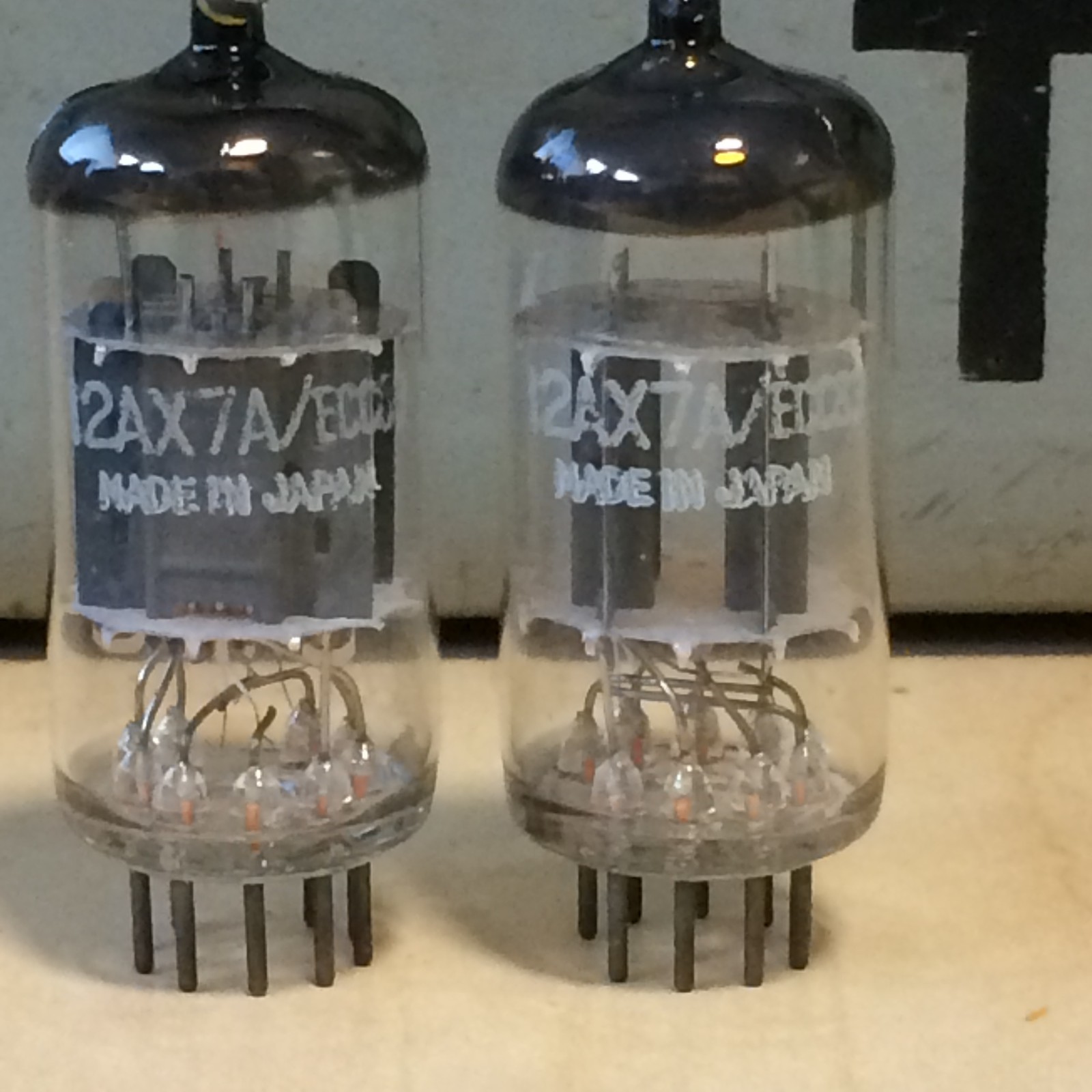 2 MATSUSHITA (JAPANESE MULLARD) 12AX7A/ECC83 NOS MATCHED TUBES JAPAN