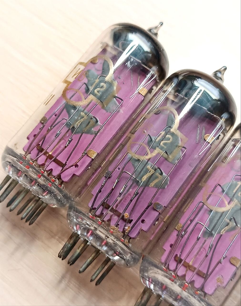 2 pcs IV-12 indicator VFD TUBE Nixie Clock display INDICATOR DIY USSR IN12 IN 12