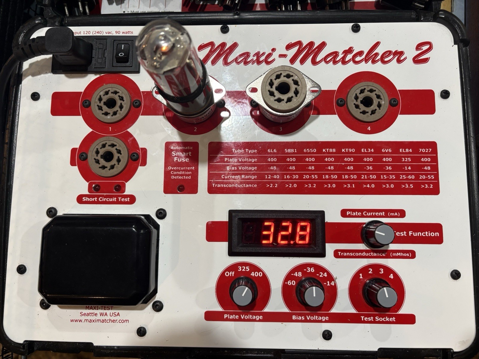 Closely Matched Pair Shuguang China 6V6GT Tubes TV7&Maxi Test NOS🔊