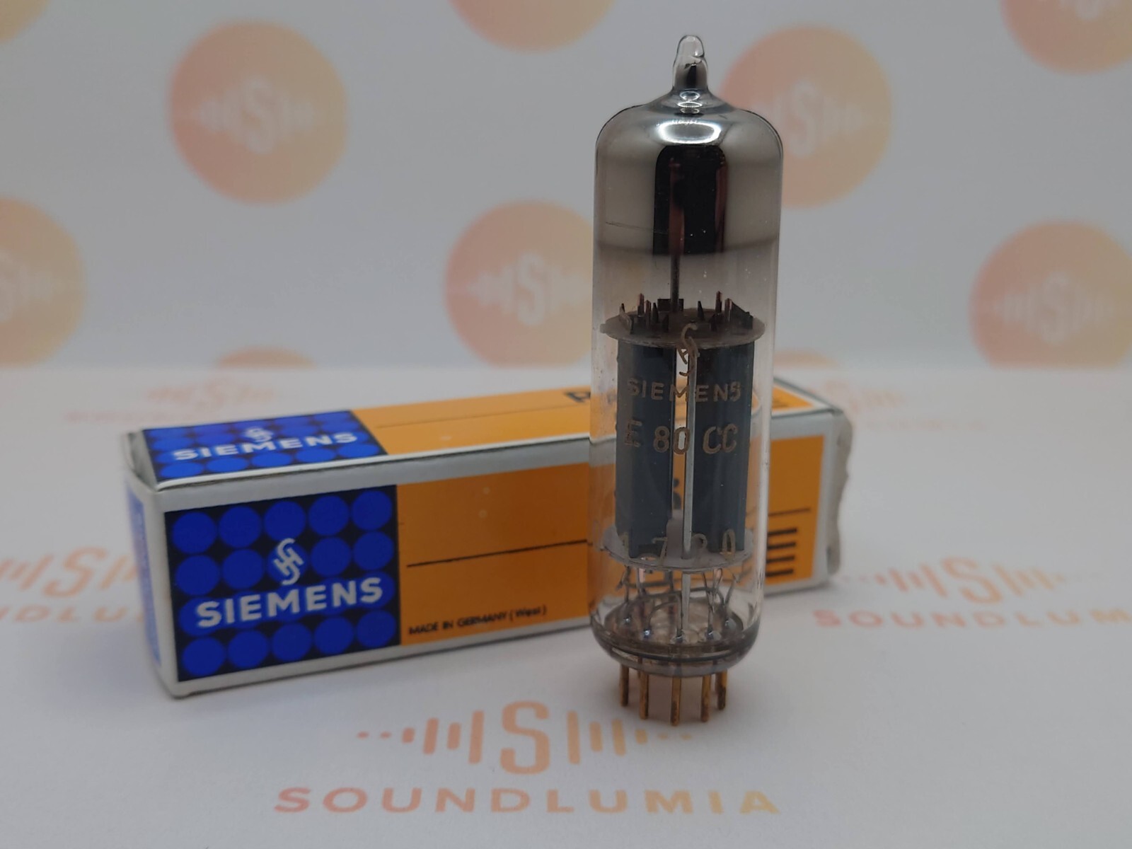1x Philips E80CC 6085 O-Getter – Siemens Label – Heerlen, NL ’66 – Near NOS