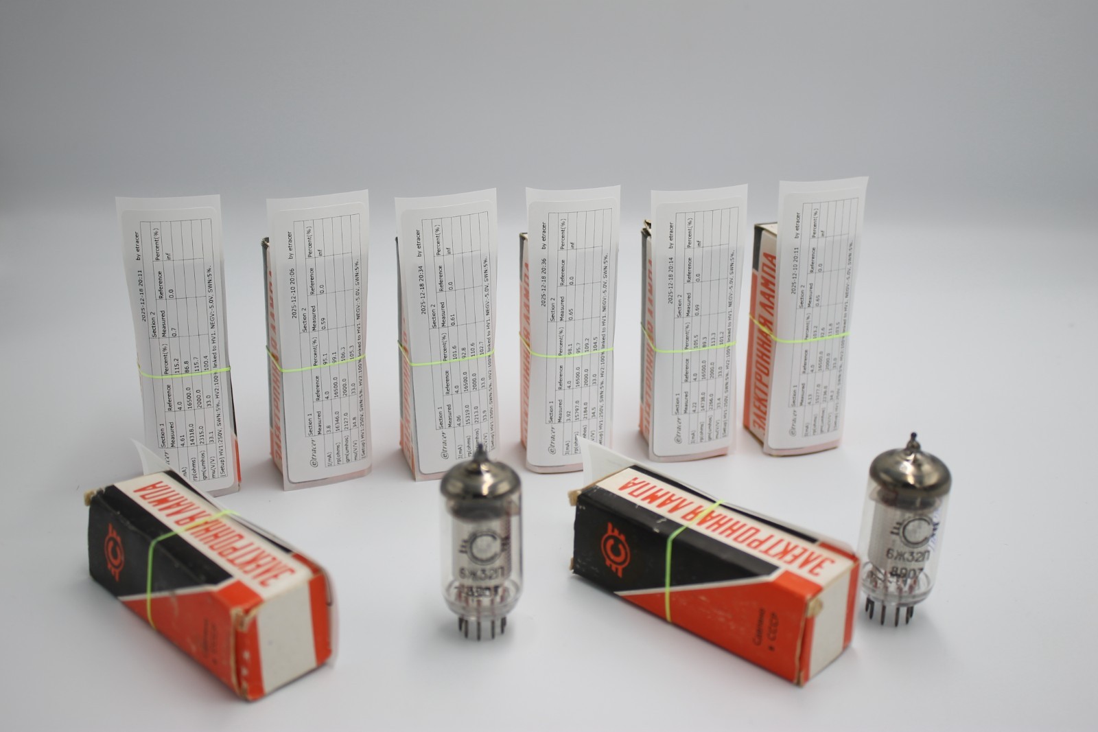 2 PCS 6J32P/ EF86 . Strong Test. Pentode. By Etracer.Svetlana.Original Box.NOS