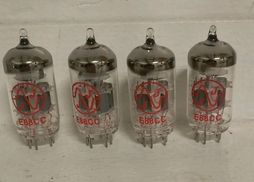Four JJ E88CC/6DJ8/ECC88/6922 Vacuum Tubes