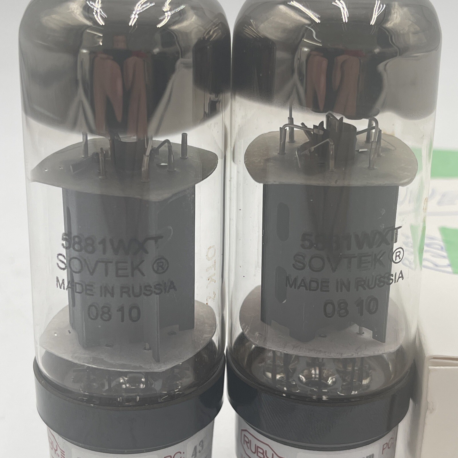 Matched Pair of Ruby Sovtek 5881WXT / 5881 tubes, Brand New !