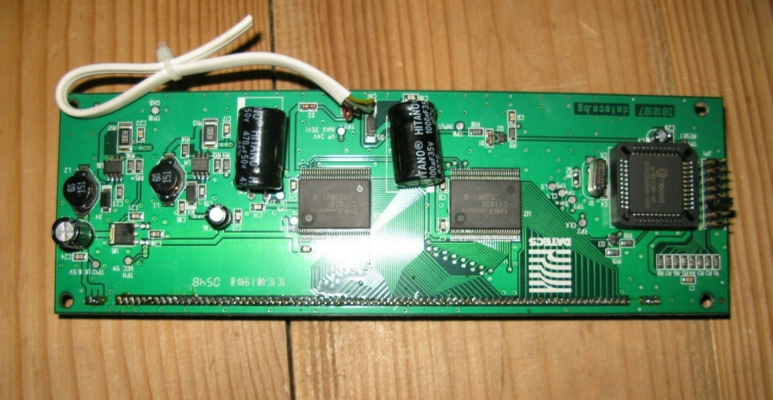 RS232 Huge VFD display for arduino clock Tube 20×2 IOB-20L203≈ 20T201D≈ nixie