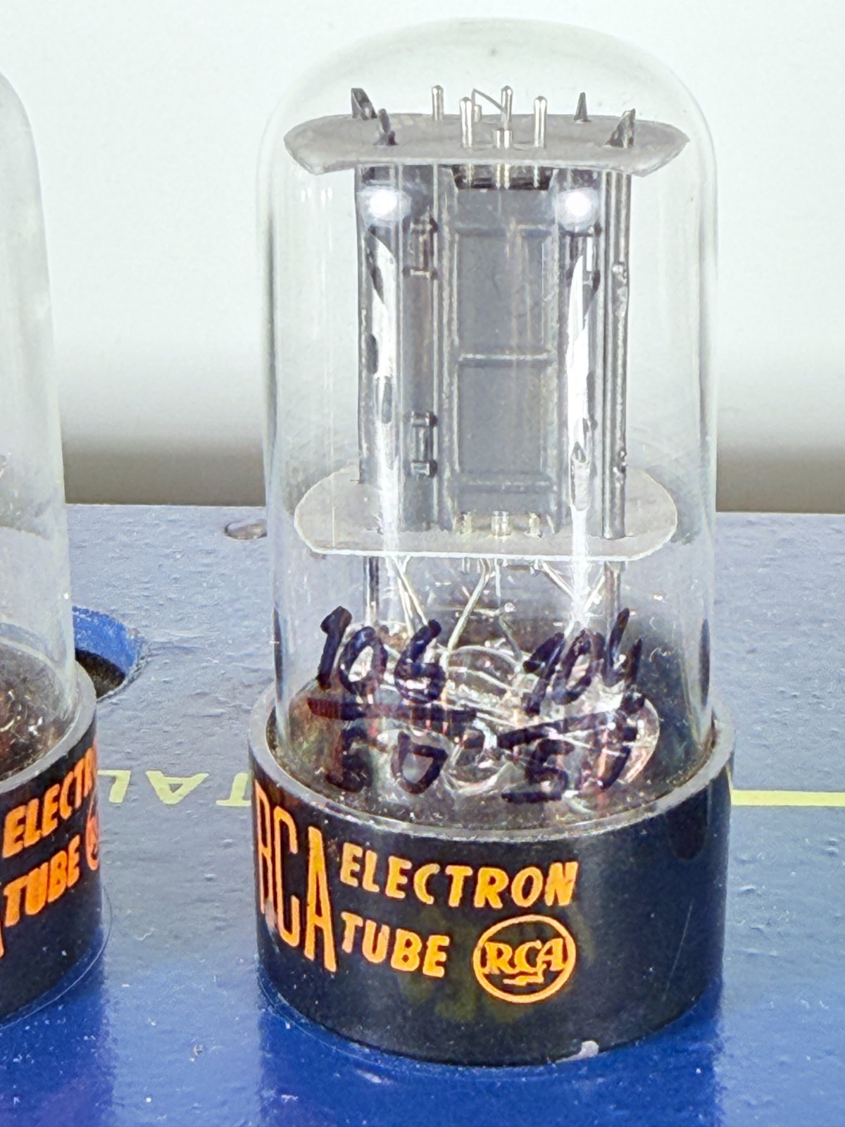 Matched Pair RCA 6SN7GTB Black Plate NOS NIB Tested Like NOS Balanced Tube