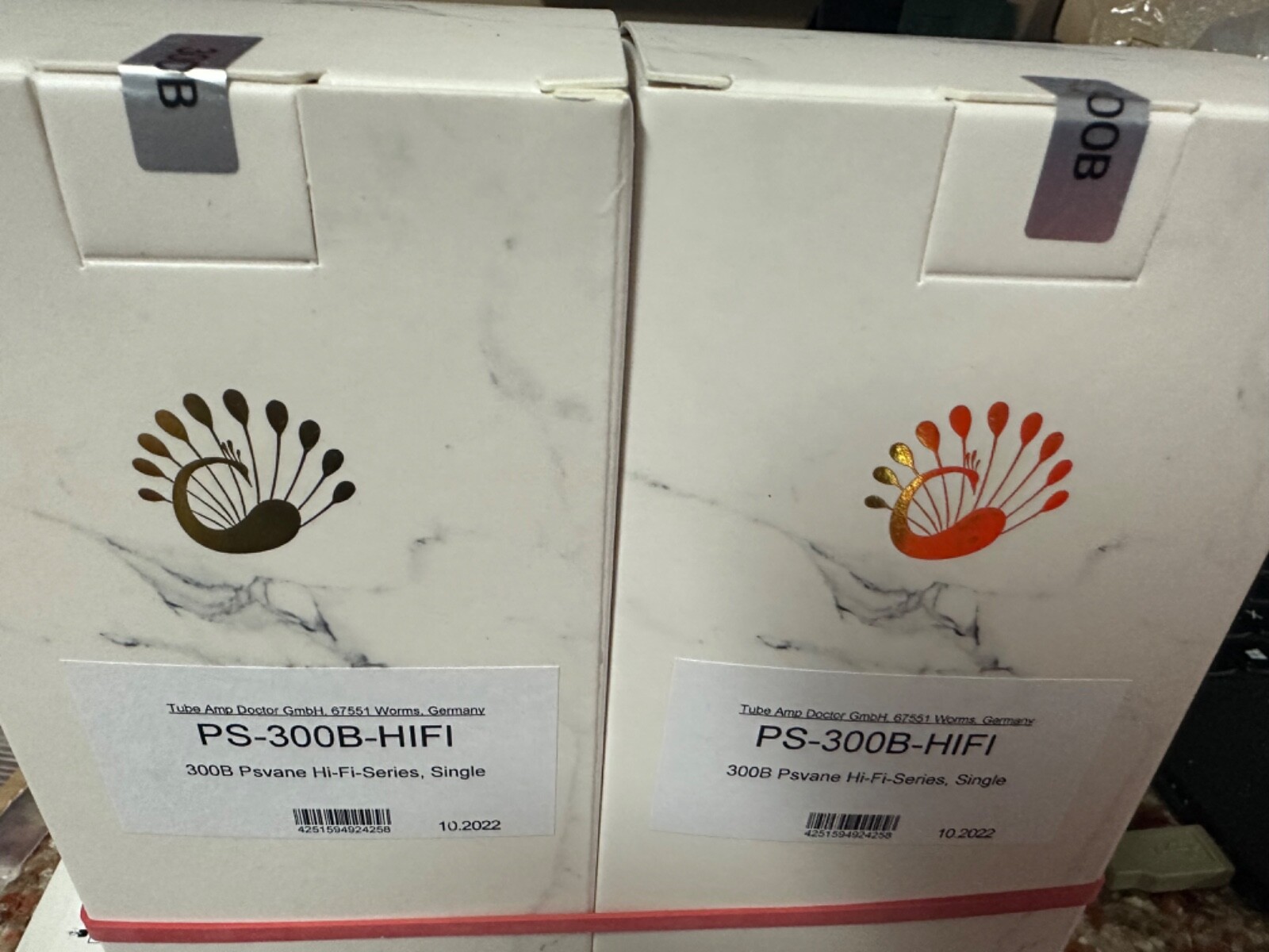 (2) TAD Matched PSVANE HI-FI Series 300B Triode Tubes