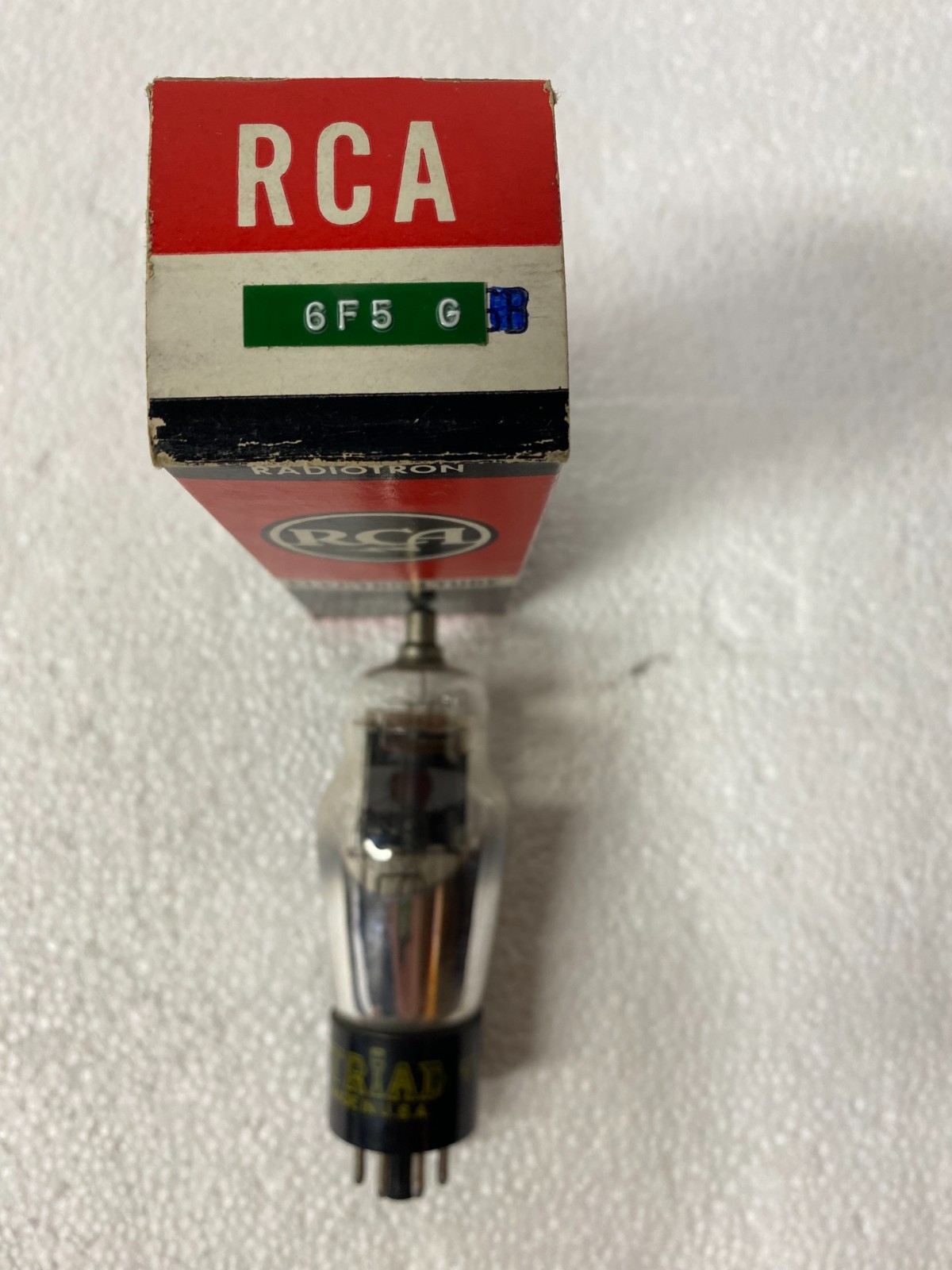 RCA Tubes 6L6G, 6F6G, 12BQ6/12CU6, 6F5G, 1B3GT, 25CD6GB (lot of 7)