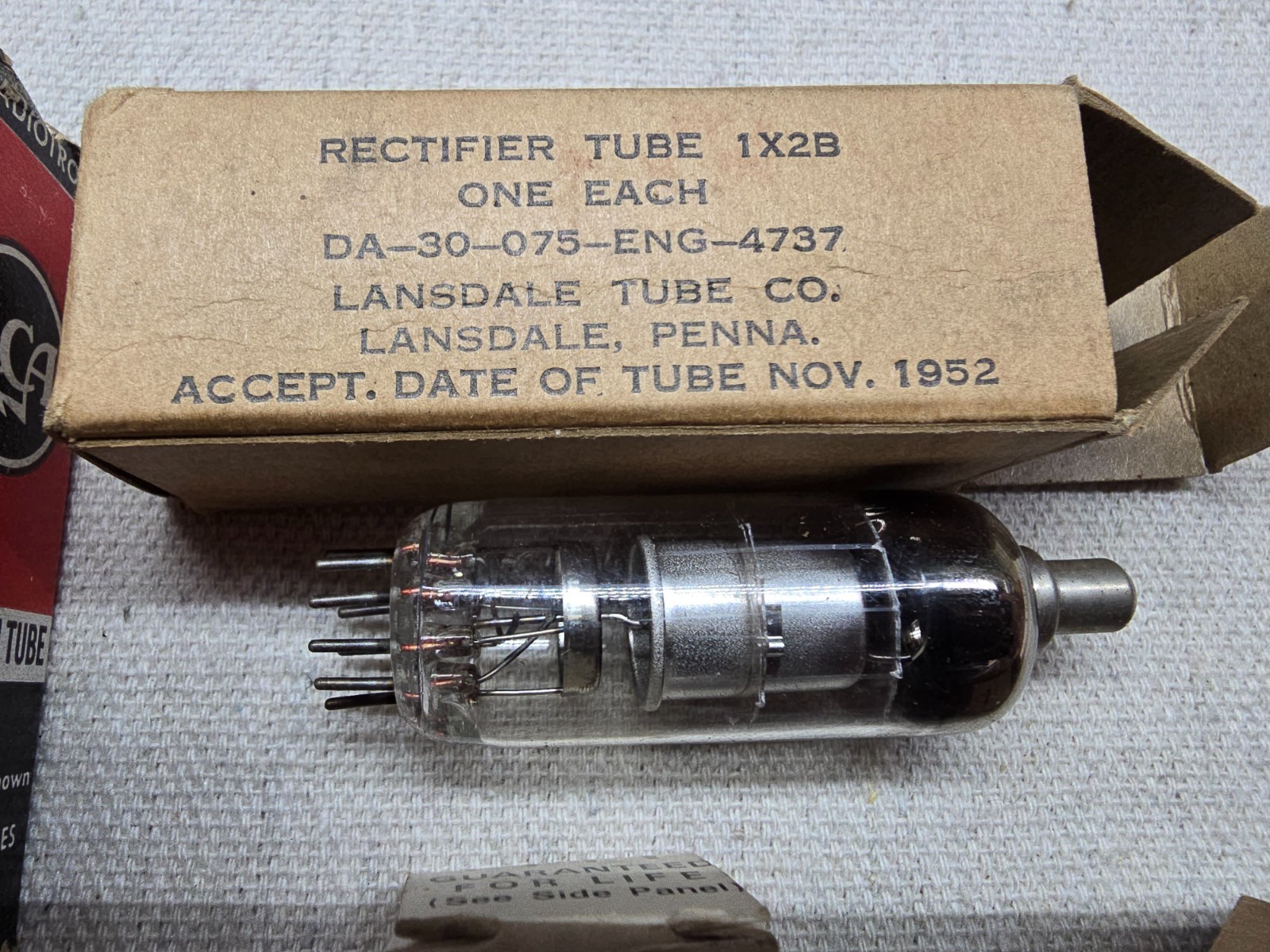 Lot of 13 Assorted Vacuum Tubes 2AF4A, 1X2B, 1R5, 6BZ6, 6AT8A, 6LN8, 12AU6, 6AS5