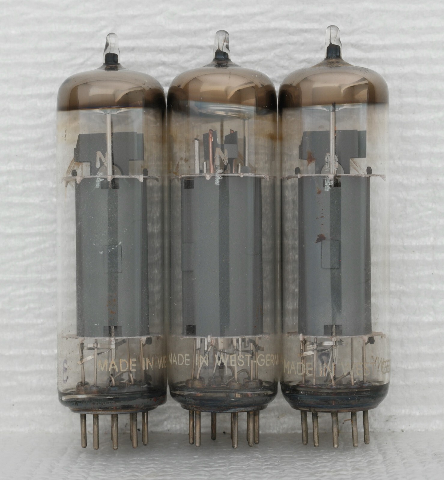 3 Telefunken 7189 / EL84/6BQ5 Vacuum Tubes : O-Getter/Same Date Code / Strong!!!